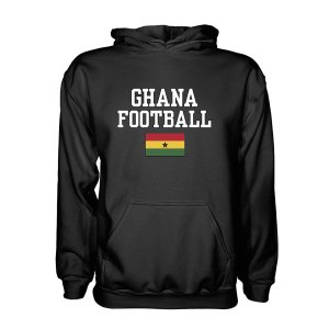 Ghana Football Hoodie - Black Ghana Football Hoodie - Black