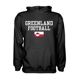 Greenland Football Hoodie - Black Greenland Football Hoodie - Black