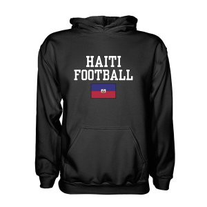 Haiti Football Hoodie - Black Haiti Football Hoodie - Black