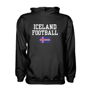 Iceland Football Hoodie - Black Iceland Football Hoodie - Black