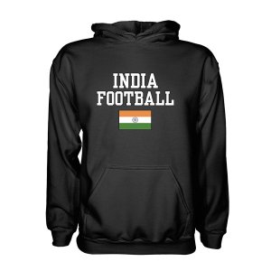 India Football Hoodie - Black
