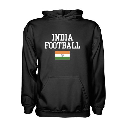 India Football Hoodie - Black