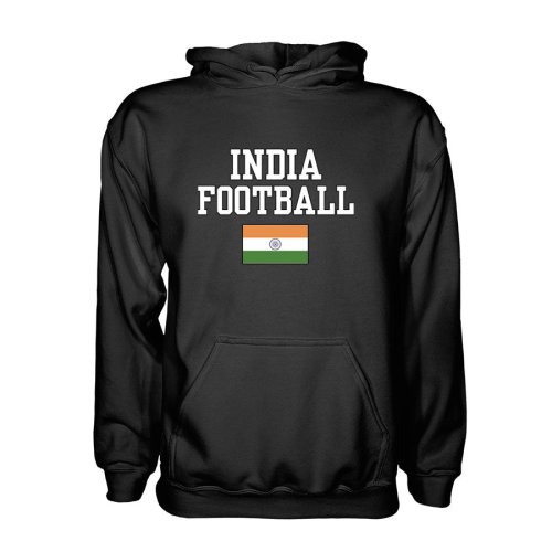 India Football Hoodie - Black