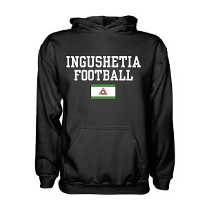 Ingushetia Football Hoodie - Black Ingushetia Football Hoodie - Black