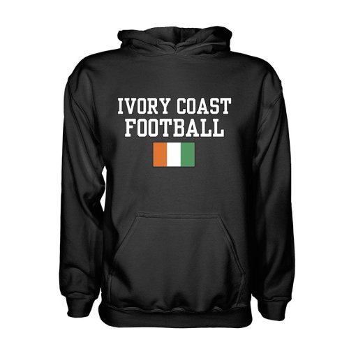 Ivory Coast Football Hoodie - Black