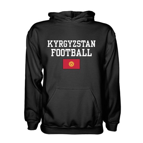 Kyrgyzstan Football Hoodie - Black