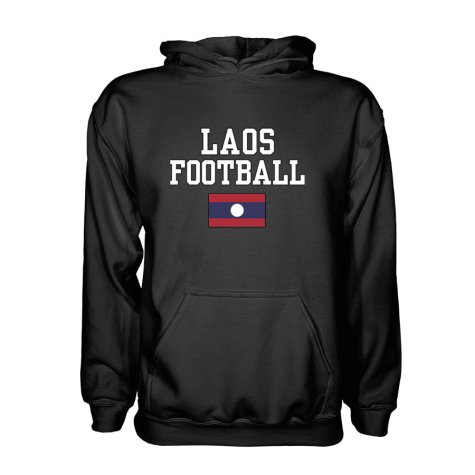 Laos Football Hoodie - Black