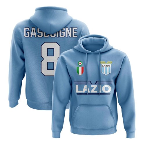 Lazio Gascoigne 8 Team Hoodie - Sky