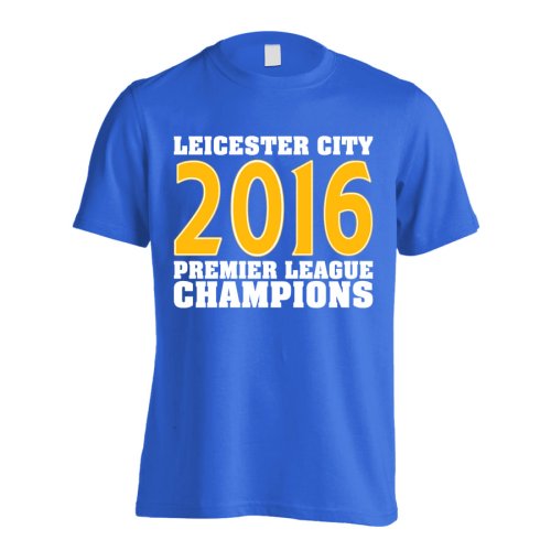 Leicester City 2016 Premier League Champions T-Shirt (Blue) - Kids