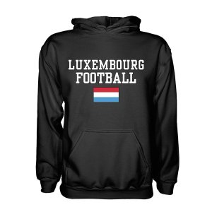 Luxembourg Football Hoodie - Black Luxembourg Football Hoodie - Black