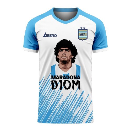 Diego Maradona D10M Concept Shirt (White) - Womens