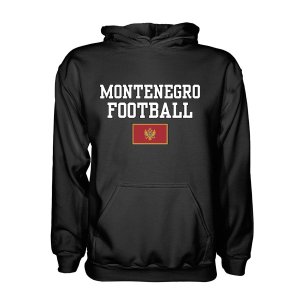 Montenegro Football Hoodie - Black Montenegro Football Hoodie - Black