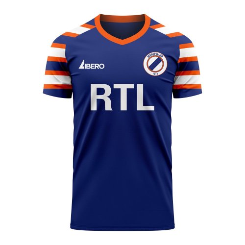 Montpellier 2024-2025 Retro Concept Football Kit (Libero)