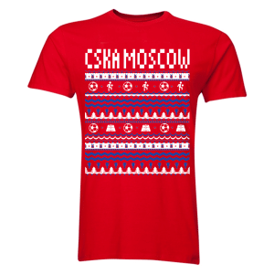 CSKA Moscow Christmas T-Shirt (Red)