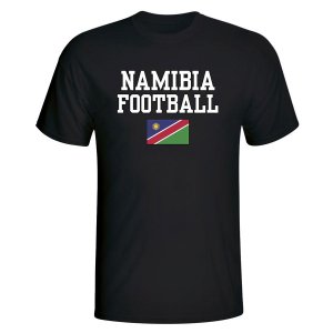 Namibia Football T-Shirt - Black Namibia Football T-Shirt - Black