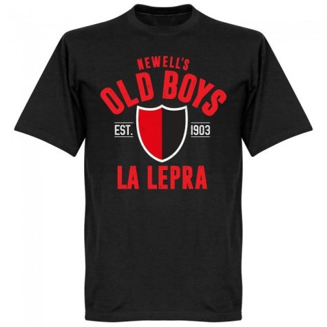 Newells Old Boys Established T-Shirt - Black