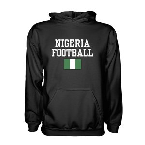 Nigeria Football Hoodie - Black Nigeria Football Hoodie - Black