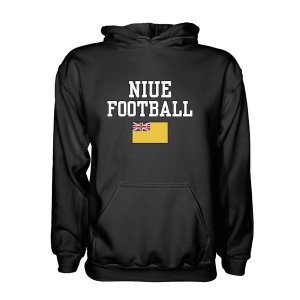 Niue Football Hoodie - Black Niue Football Hoodie - Black