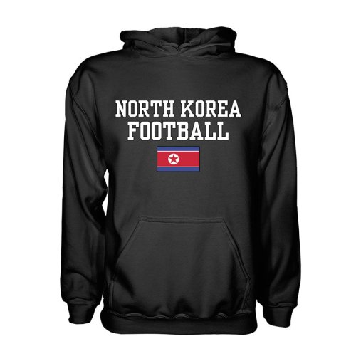 North Korea Football Hoodie - Black