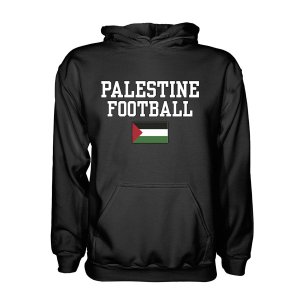 Palestine Football Hoodie - Black Palestine Football Hoodie - Black