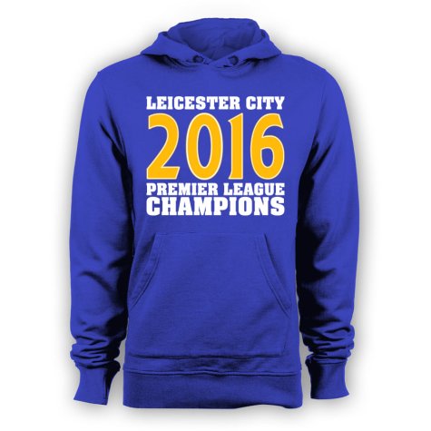 Leicester City 2016 Premier League Champions Hoody (Blue) - Kids