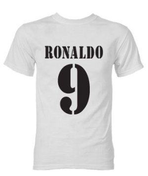 Ronaldo Real Madrid Retro Style T-Shirt (White)