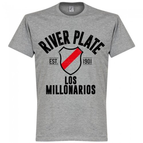 River Plate Established T-Shirt - Grey