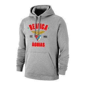 Benfica \'Est.1904\' footer with hood - Grey Benfica \'Est.1904\' footer with hood - Grey