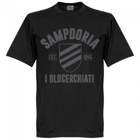 Sampdoria Established T-Shirt - Black