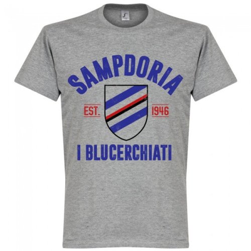 Sampdoria Established T-Shirt - Grey