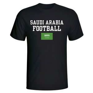 Saudi Arabia Football T-Shirt - Black