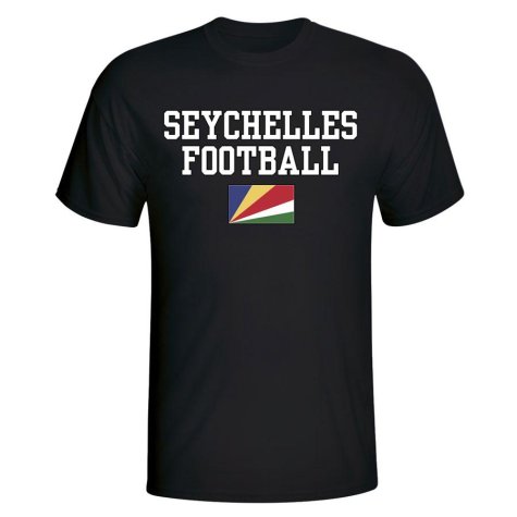 Seychelles Football T-Shirt - Black