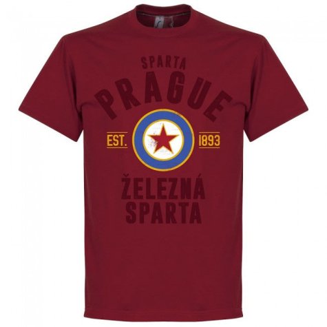 Sparta Prague Established T-Shirt - Chilli Red