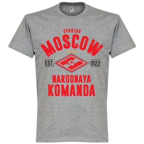 Spartak Moscow Established T-Shirt - Grey