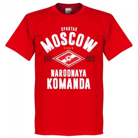 Spartak Moscow Established T-Shirt - Red