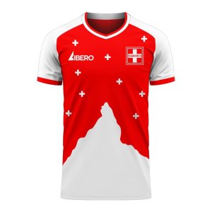 Switzerland 2024-2025 Home Concept Football Kit (Libero) - Baby