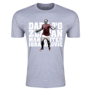 Zlatan Ibrahimovic Dare to Zlatan Man Utd T-Shirt (Grey)