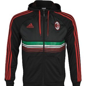 2011-12 AC Milan Adidas Anthem Jacket (Black)