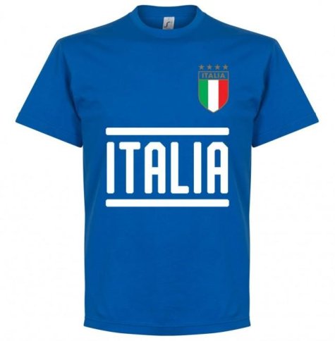 Italy Totti 10 Team T-Shirt - Royal