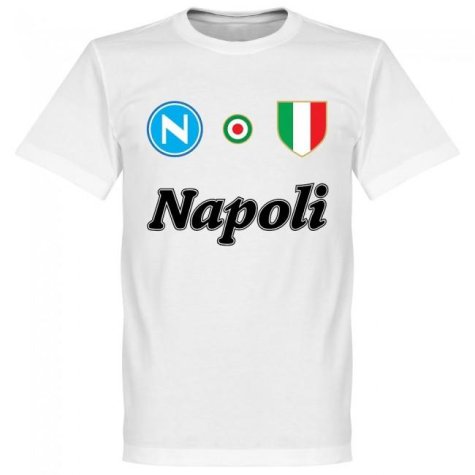 Napoli Maradona 10 Team T-Shirt - White