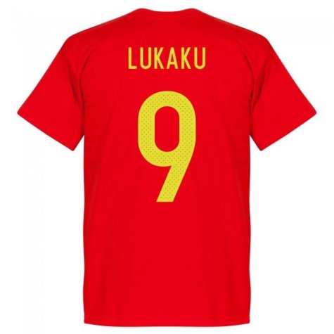 Belgium Romelu Lukaku Team T-Shirt - Red