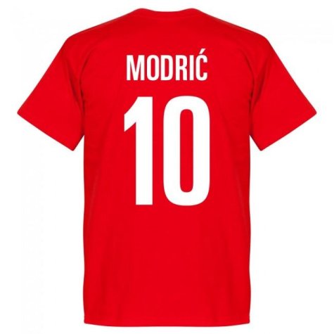 Croatia Luka Modric 10 Team T-Shirt - Red