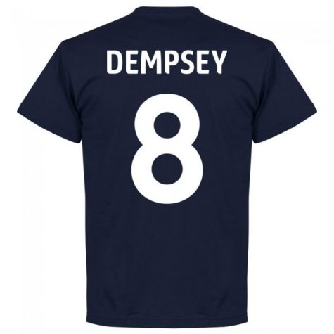 USA Clint Dempsey 8 Team T-Shirt - Navy