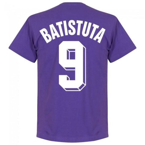 Fiorentina Batistuta 9 Team T-Shirt - Purple