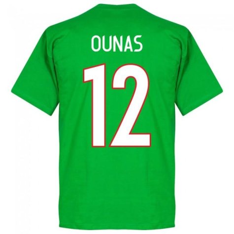 Algeria Ounas 12 Team T-Shirt - Green