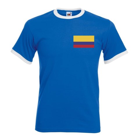 Falcao Colombia Ringer Tee (blue)