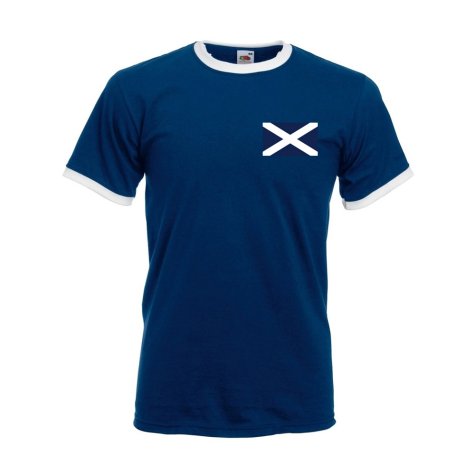 Kenny Dalglish Scotland Ringer Tee (navy)