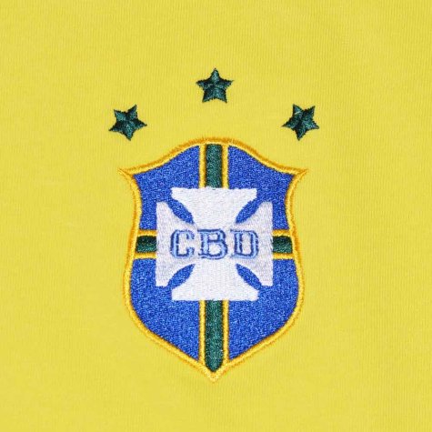 Brazil 1972 Three Times Champions Retro Football Shirt