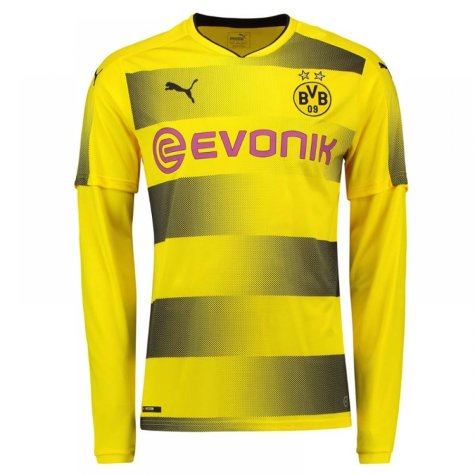 2017-18 Borussia Dortmund Long Sleeve Home Shirt (Bartra 5)