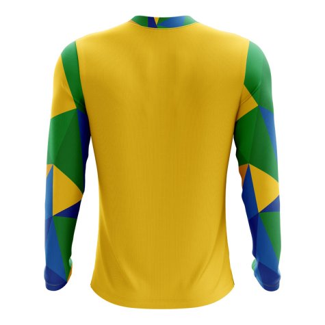 2025-2026 Brazil Long Sleeve Home Concept Football Shirt (Kids)
